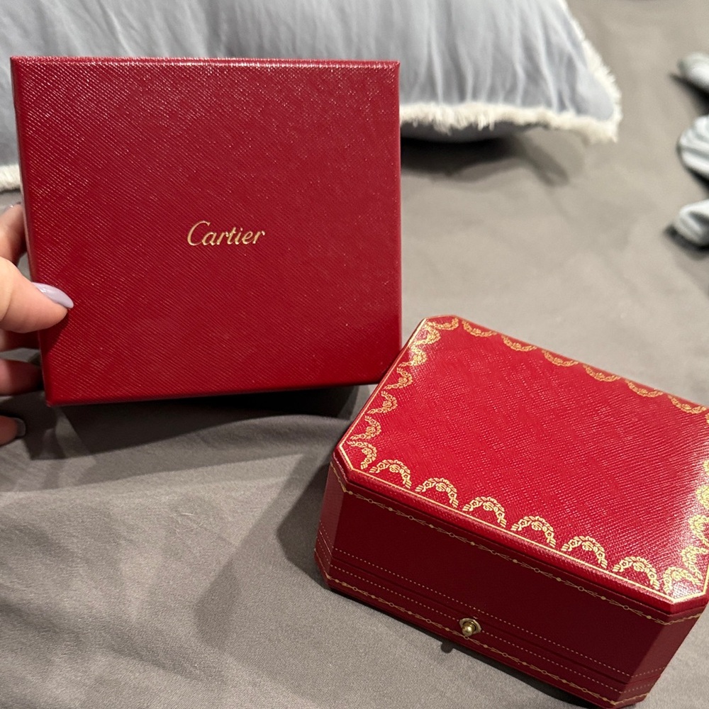 Cartier Red and Black Jewelry Box